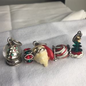 Brighton Lot of Christmas Charms & Spacers (used)